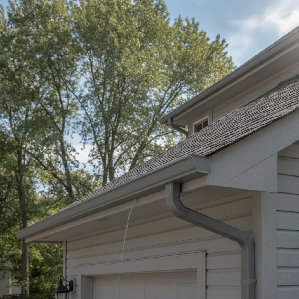 clean gutters  - no people or no text